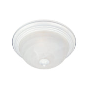 Essentials 13.5" 2 Light Flush Mount in White