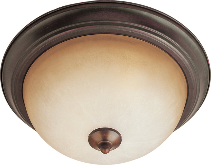 Essentials 13.5" 2 Light Flush Mount in Oil Rubbed Bronze