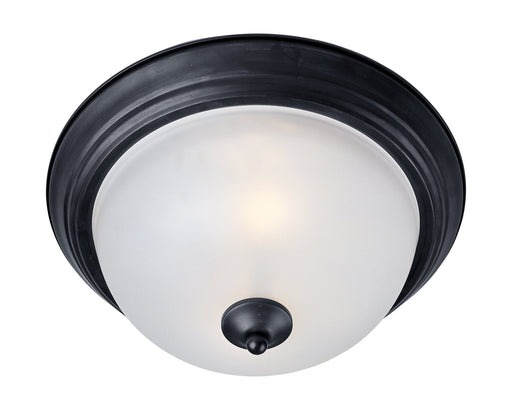 Essentials 15.5" 3 Light Flush Mount in Black
