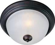 Essentials 15.5" 3 Light Flush Mount in Oil Rubbed Bronze