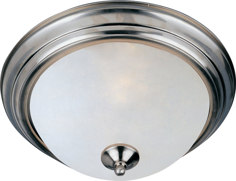 Essentials 15.5" 3 Light Flush Mount in Satin Nickel