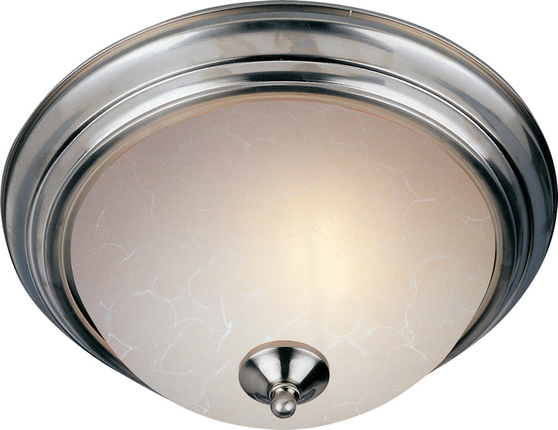 Essentials 15.5" 3 Light Flush Mount in Satin Nickel