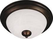 Essentials 15.5" 3 Light Flush Mount in Oil Rubbed Bronze