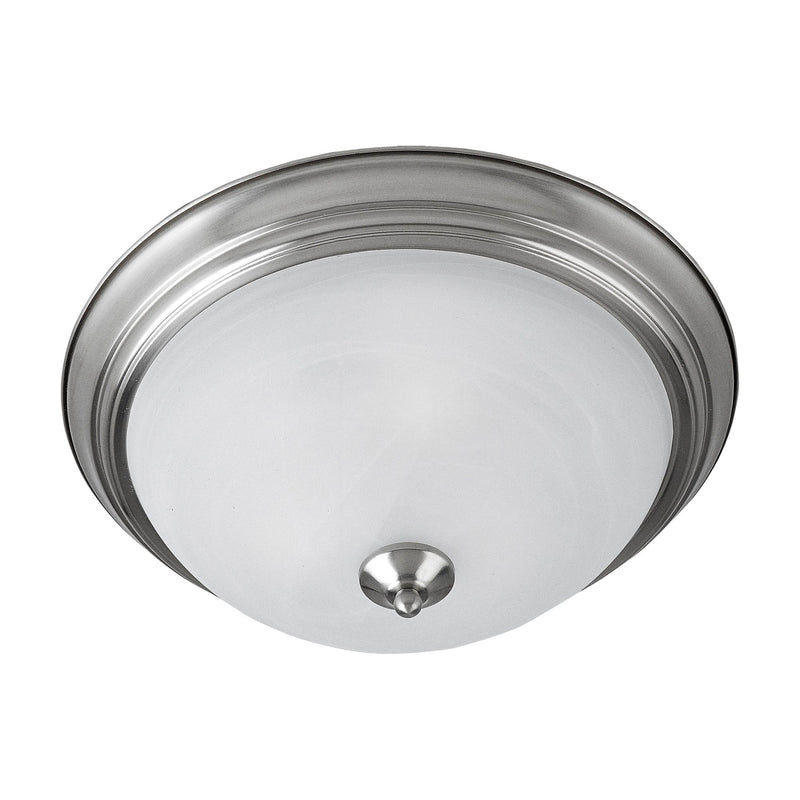 Essentials 15.5" 3 Light Flush Mount in Satin Nickel