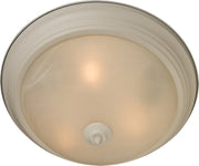 Essentials 15.5" 3 Light Flush Mount in Textured White