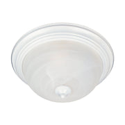 Essentials 15.5" 3 Light Flush Mount in White