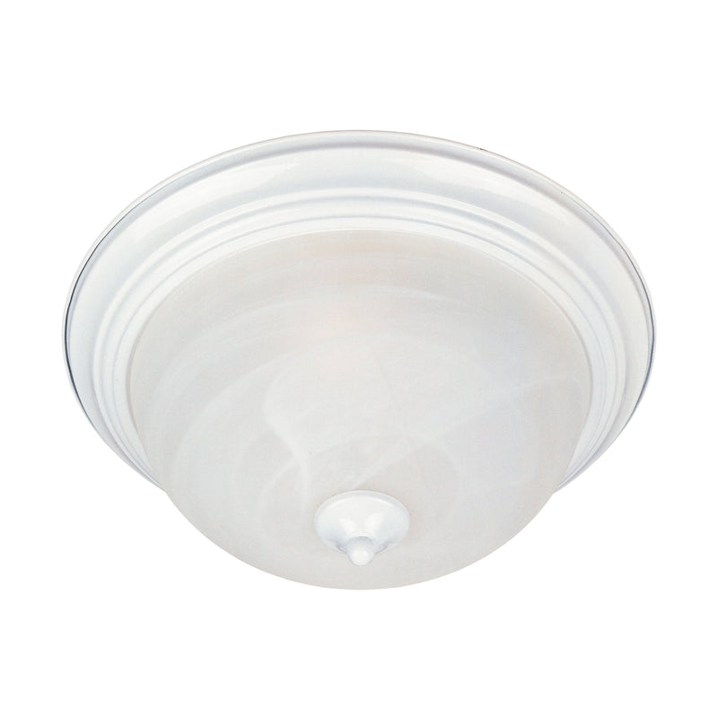 Essentials 15.5" 3 Light Flush Mount in White