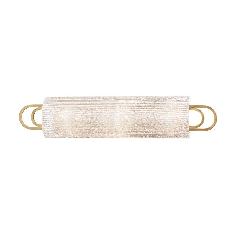 Buckley 3-Light Bath Vanity Light in Aged Brass