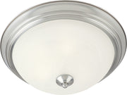 Essentials 11.5" 2 Light Flush Mount in Satin Nickel