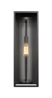 Dunbroch 1 Light 8" Outdoor Wall Light, 24.25" Tall in Black
