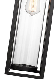Dunbroch 1 Light 8" Outdoor Wall Light, 24.25" Tall in Black