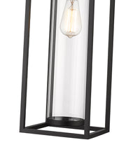 Dunbroch 1 Light 8" Outdoor Chain Mount Ceiling Fixture in Black