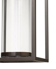 Dunbroch 1 Light 8" Outdoor Chain Mount Ceiling Fixture in Deep Bronze + Outdoor Brass