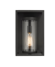 Dunbroch 1 Light 8" Outdoor Wall Light, 13" Tall in Black