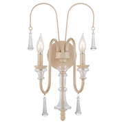 Clasica 2 Light Wall Sconce in WSH OAK