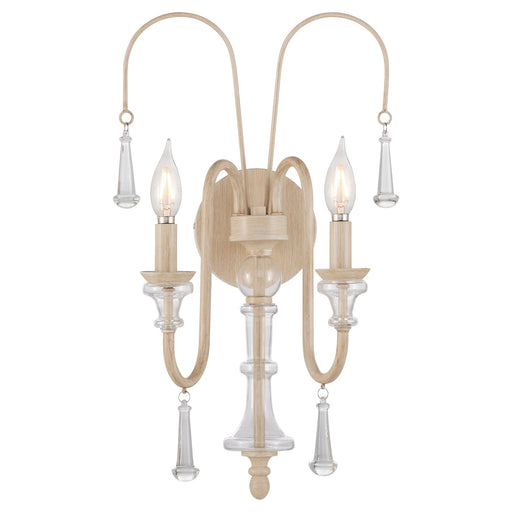 Clasica 2 Light Wall Sconce in WSH OAK