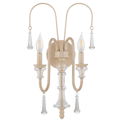 Clasica 2 Light Wall Sconce in WSH OAK