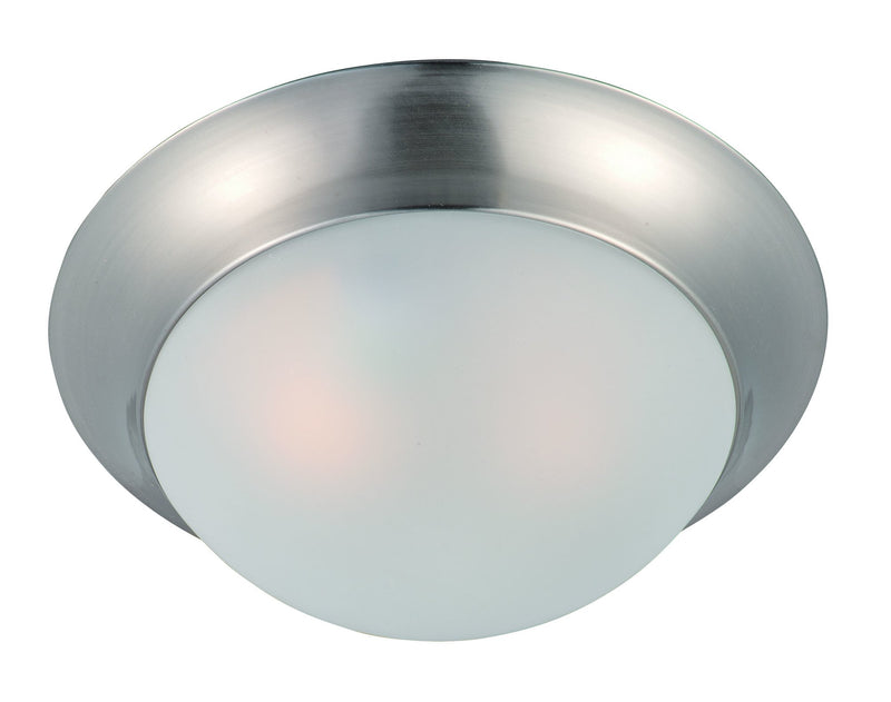 Essentials 12" 1 Light Flush Mount in Satin Nickel