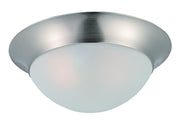 Essentials 12" 1 Light Flush Mount in Satin Nickel