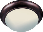 Essentials 16.5" 3 Light Flush Mount in Oil Rubbed Bronze