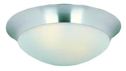 Essentials 16.5" 3 Light Flush Mount in Satin Nickel