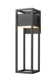 Barwick 1 Light 8" Outdoor Wall Light in Black