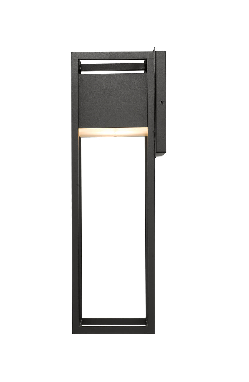 Barwick 1 Light 8" Outdoor Wall Light in Black