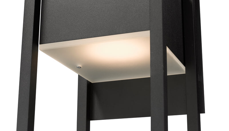 Barwick 1 Light 8" Outdoor Wall Light in Black