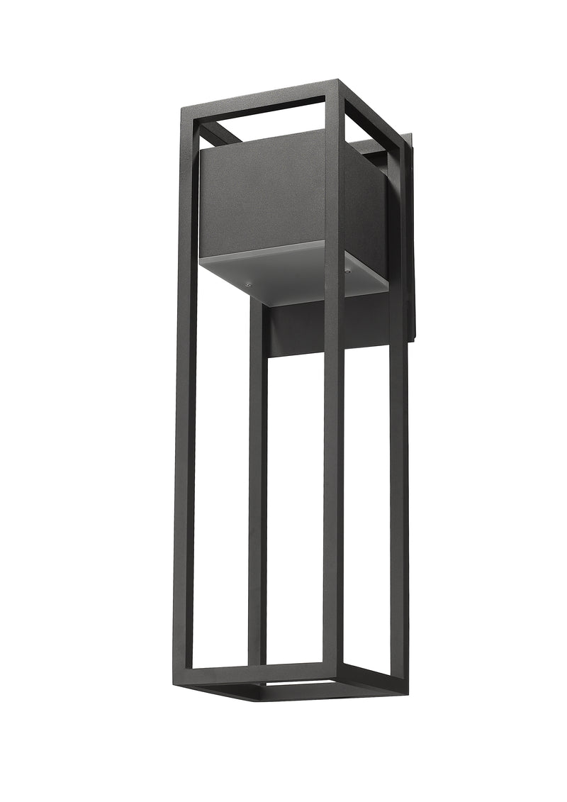 Barwick 1 Light 8" Outdoor Wall Light in Black