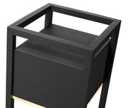 Barwick 1 Light 6.25" Outdoor Post Mount Fixture in Black, Post Top Only, Round Fitter