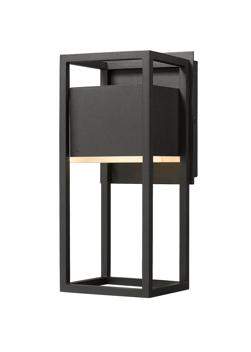 Barwick 1 Light 5.75" Outdoor Wall Light in Black
