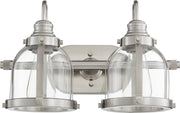 Denny 2 Light Vanity Light in Satin Nickel