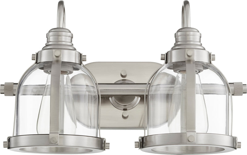 Denny 2 Light Vanity Light in Satin Nickel