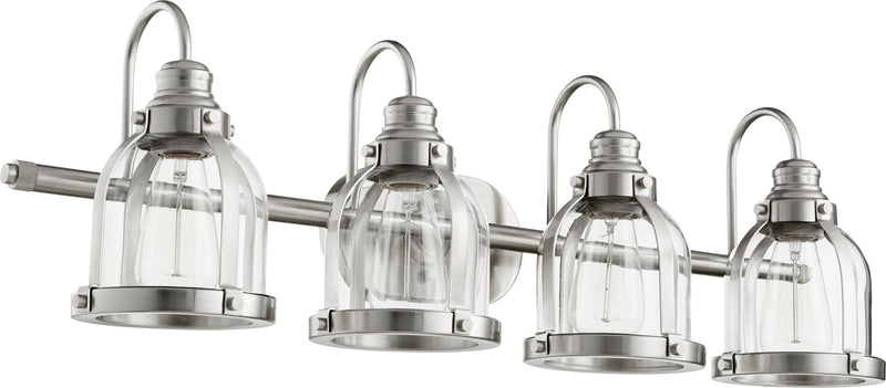 Denny 4 Light Vanity Light in Satin Nickel