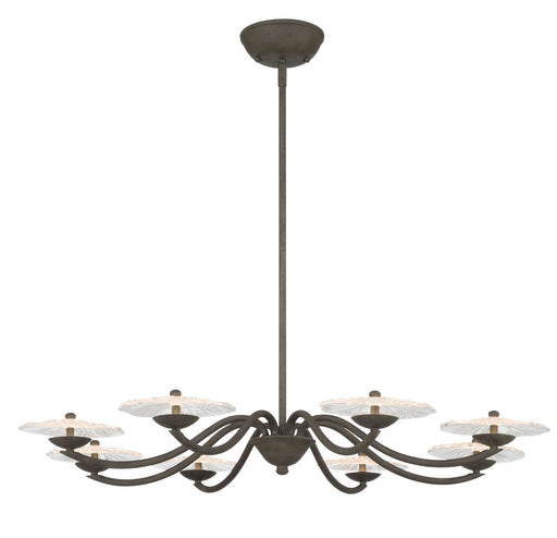 Coral Bloom 31" Chandelier in Black Slate