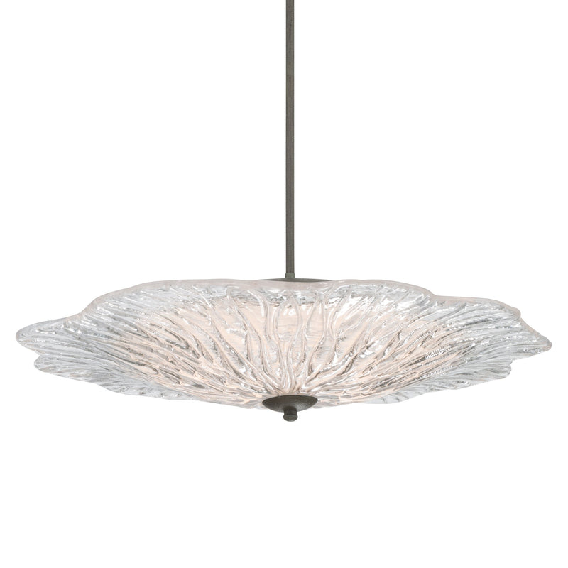 Coral Bloom 31" Pendant in Black Slate