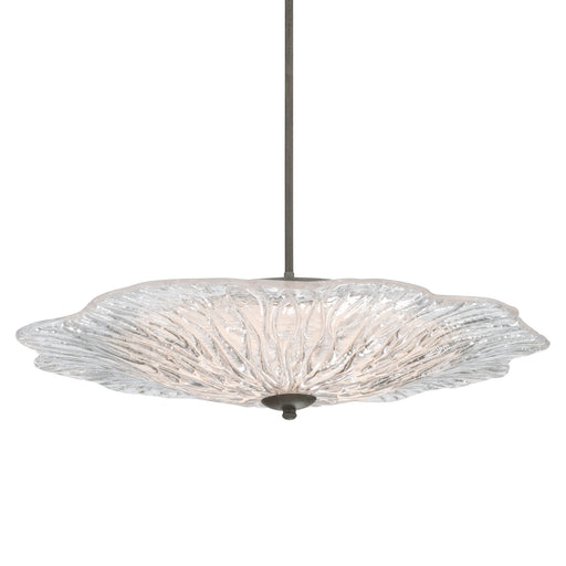 Coral Bloom 31" Pendant in Black Slate