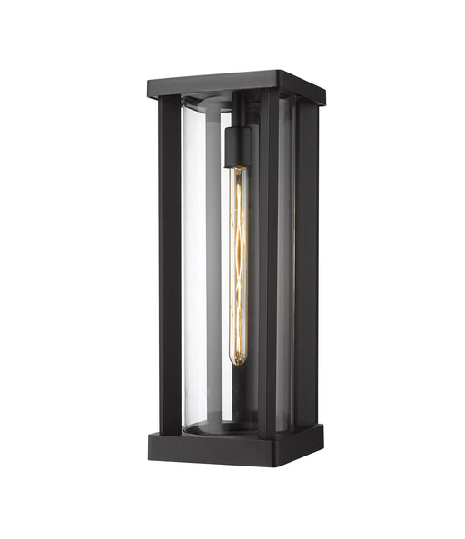 Glenwood 1 Light 7.5" Outdoor Wall Light, 20.25" Tall in Black