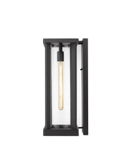 Glenwood 1 Light 7.5" Outdoor Wall Light, 20.25" Tall in Black