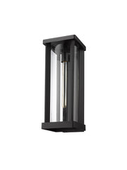 Glenwood 1 Light 7.5" Outdoor Wall Light, 20.25" Tall in Black