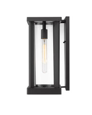 Glenwood 1 Light 7.5" Outdoor Wall Light, 16.75" Tall in Black