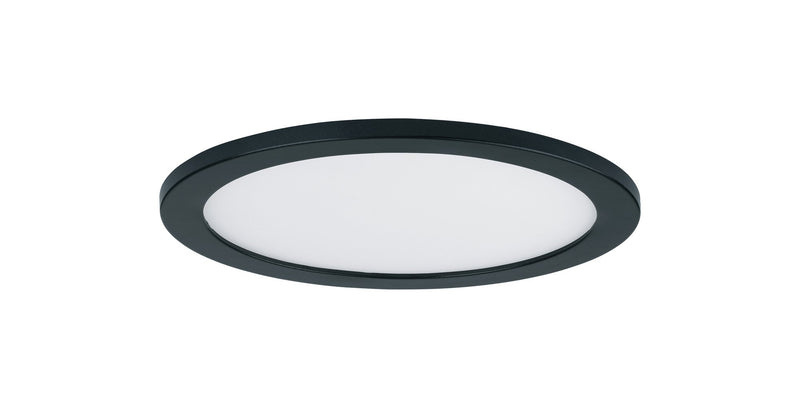 Wafer 7" Round LED Flush Mount in Black