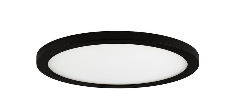 Wafer 9" Round LED Flush Mount in Black
