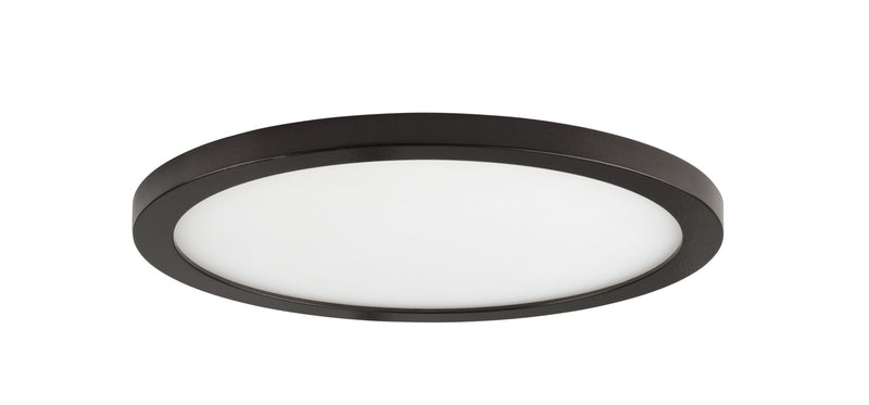 Wafer 9" Round LED Flush Mount in Bronze