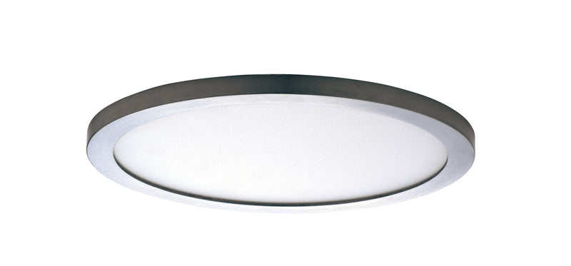 Wafer 9" Round LED Flush Mount in Satin Nickel