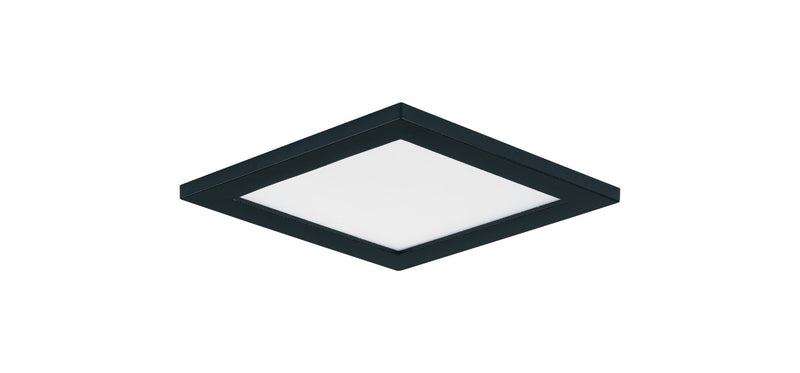 Wafer 5" Square LED Flush Mount in Black