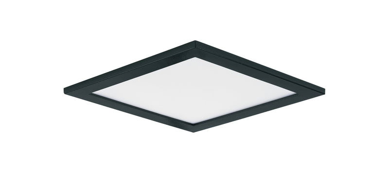 Wafer 7" Square LED Flush Mount in Black