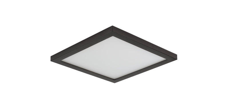Wafer 7" Square LED Flush Mount in Bronze