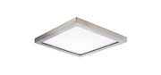 Wafer 7" Square LED Flush Mount in Satin Nickel