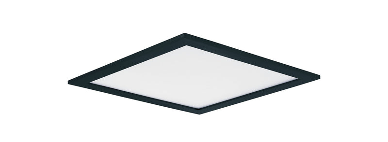 Wafer 9" Square LED Flush Mount in Black